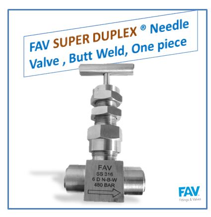 Super Duplex Butt Weld Needle Valve