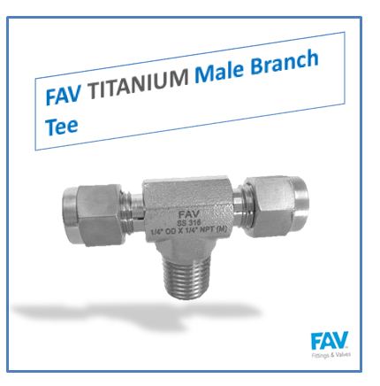 Titanium Male Branch Tee