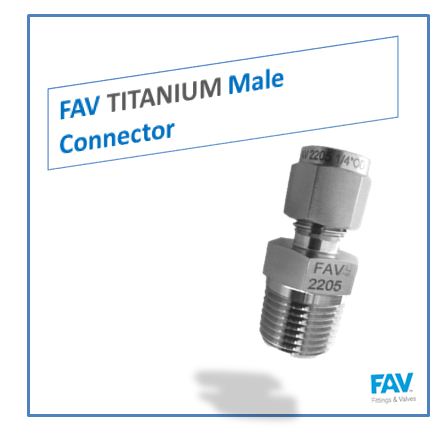 Titanium Male Connector
