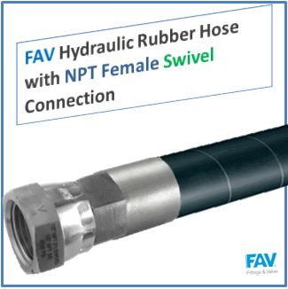 FAV Hydraulic Rubber Hose with NPT Female Swivel Connection