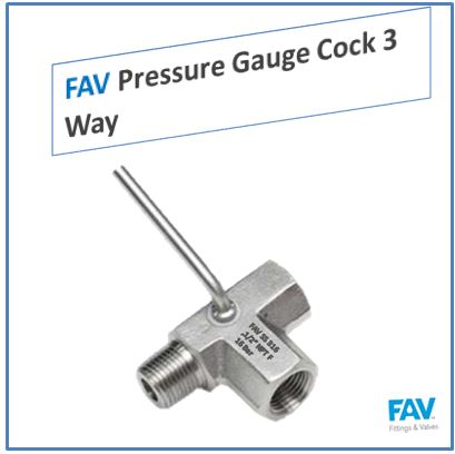 Pressure Gauge Cock 3 way